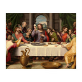 Juan de Juanes / 'The Last Supper', ca. 1562, Spanish School, Oil on panel, 116 cm x 191 cm, P00846. (Print Only) thumbnail