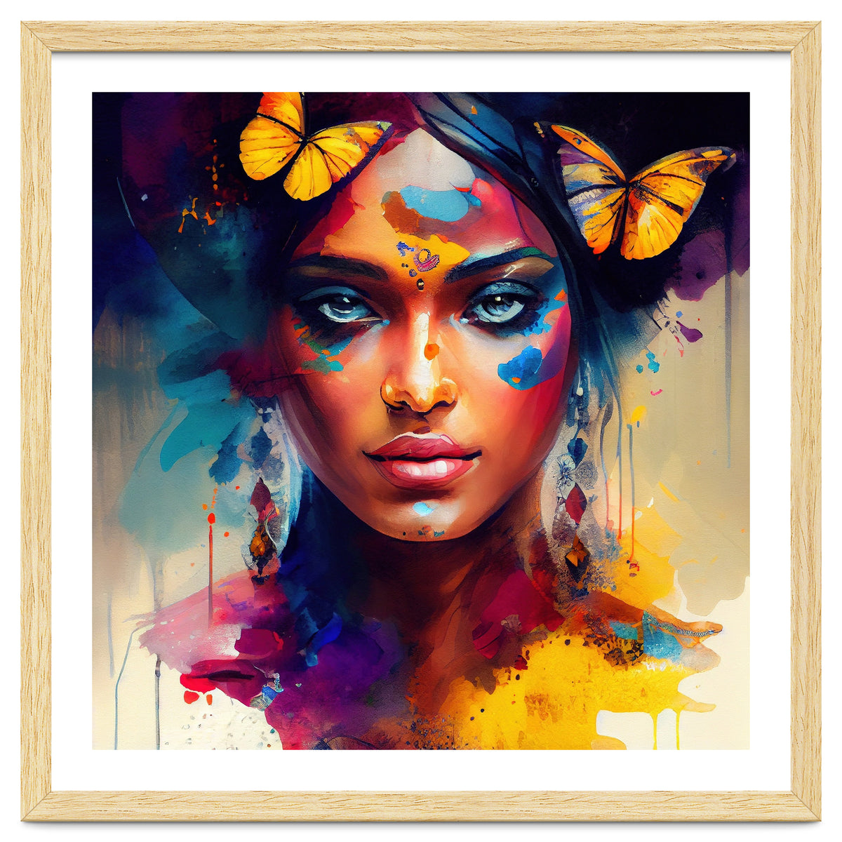 Butterfly Crown Hindu Portrait