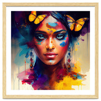 Butterfly Crown Hindu Portrait