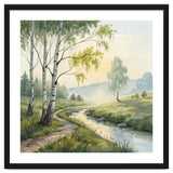 Birch Grove Serenity: A Meadow Wildflower Path thumbnail