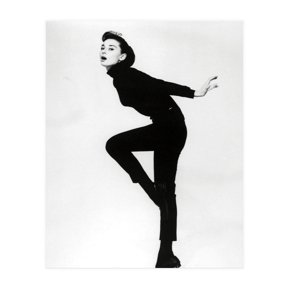 AUDREY HEPBURN in FUNNY FACE (1957), directed by STANLEY DONEN. (Print Only)