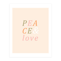 Peace & Love Typography (Print Only)