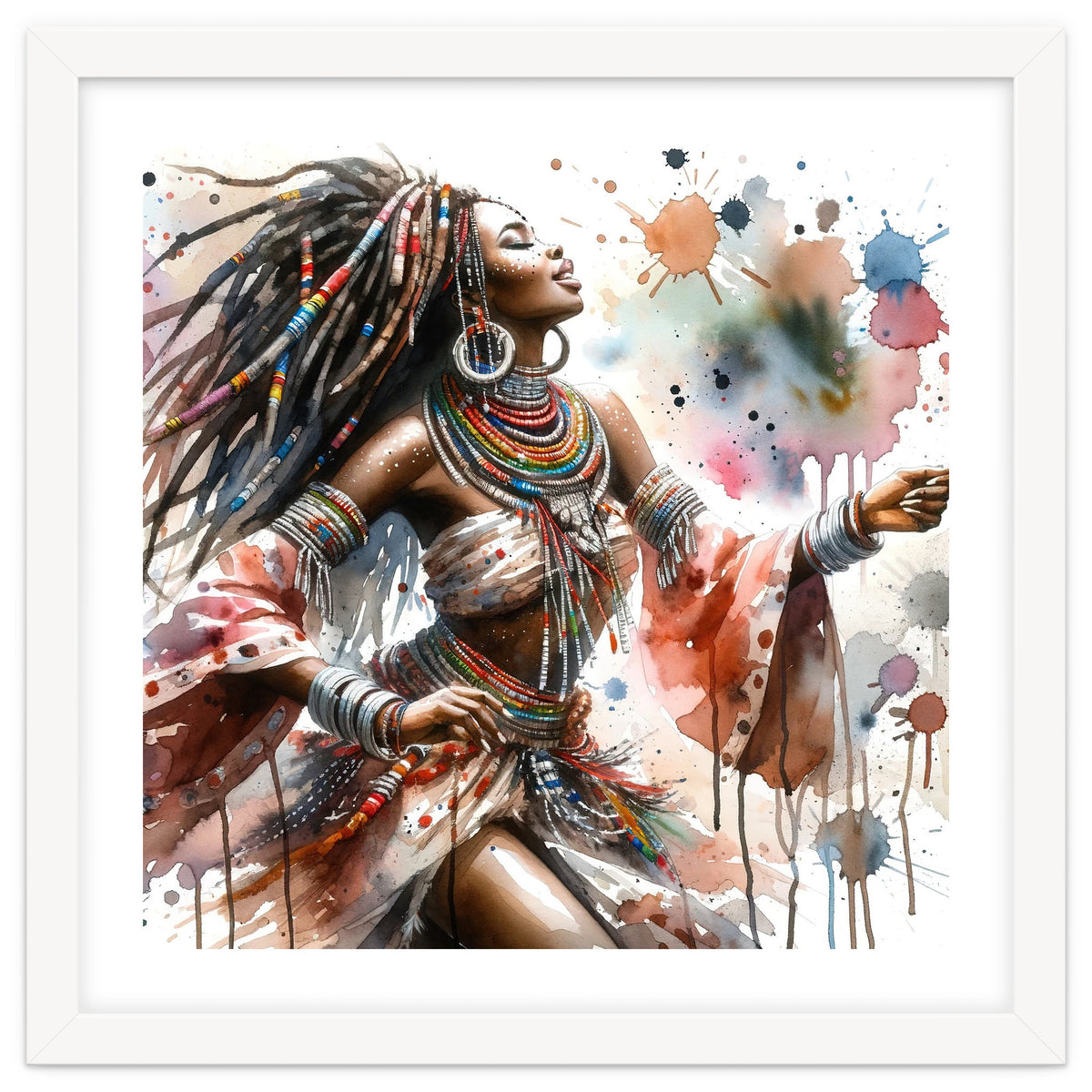 Skyward Beadwork Dancer Portrait