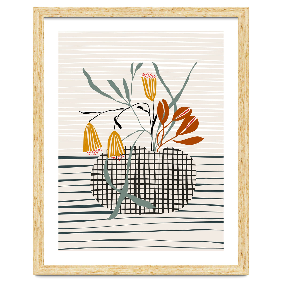 Midcentury vase light