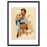 Pinup Cowgirl With A Key thumbnail
