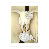 Georgia O’Keeffe – Cow’s Skull with Calico Roses (1931) | Iconic Southwestern Still Life with Desert Symbolism (Print Only)