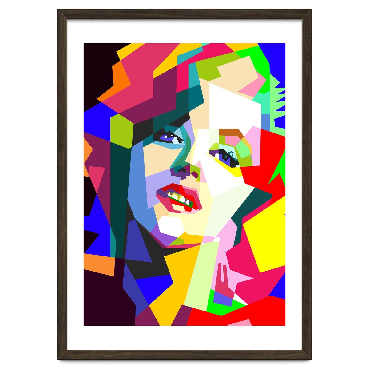 Hollywood Actress Monroe Pop Art WPAP Illustration