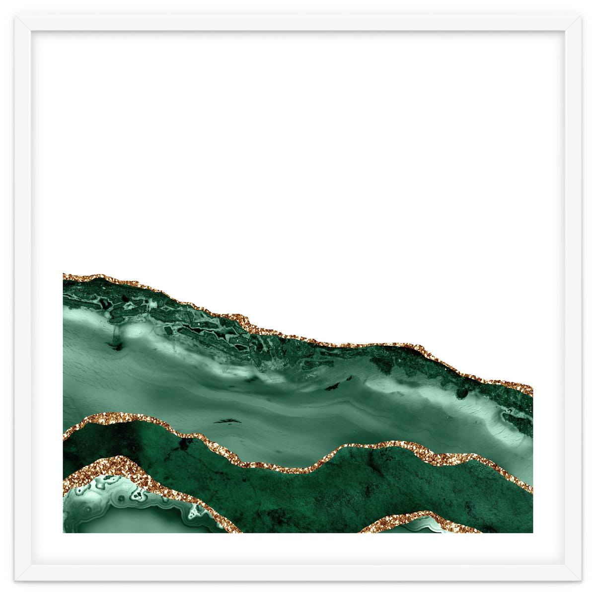 Emerald & Gold Agate Texture 08