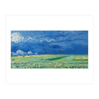 Wheatfield under Thunderclouds. Date: July 1890, Auvers-sur-Oise. Dimensions: 50.4 cm x 101.3 cm,... (Print Only)