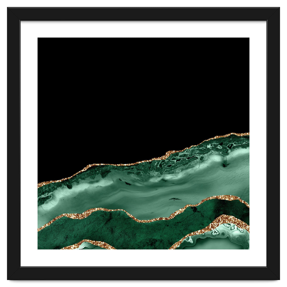 Emerald & Gold Agate Texture 02