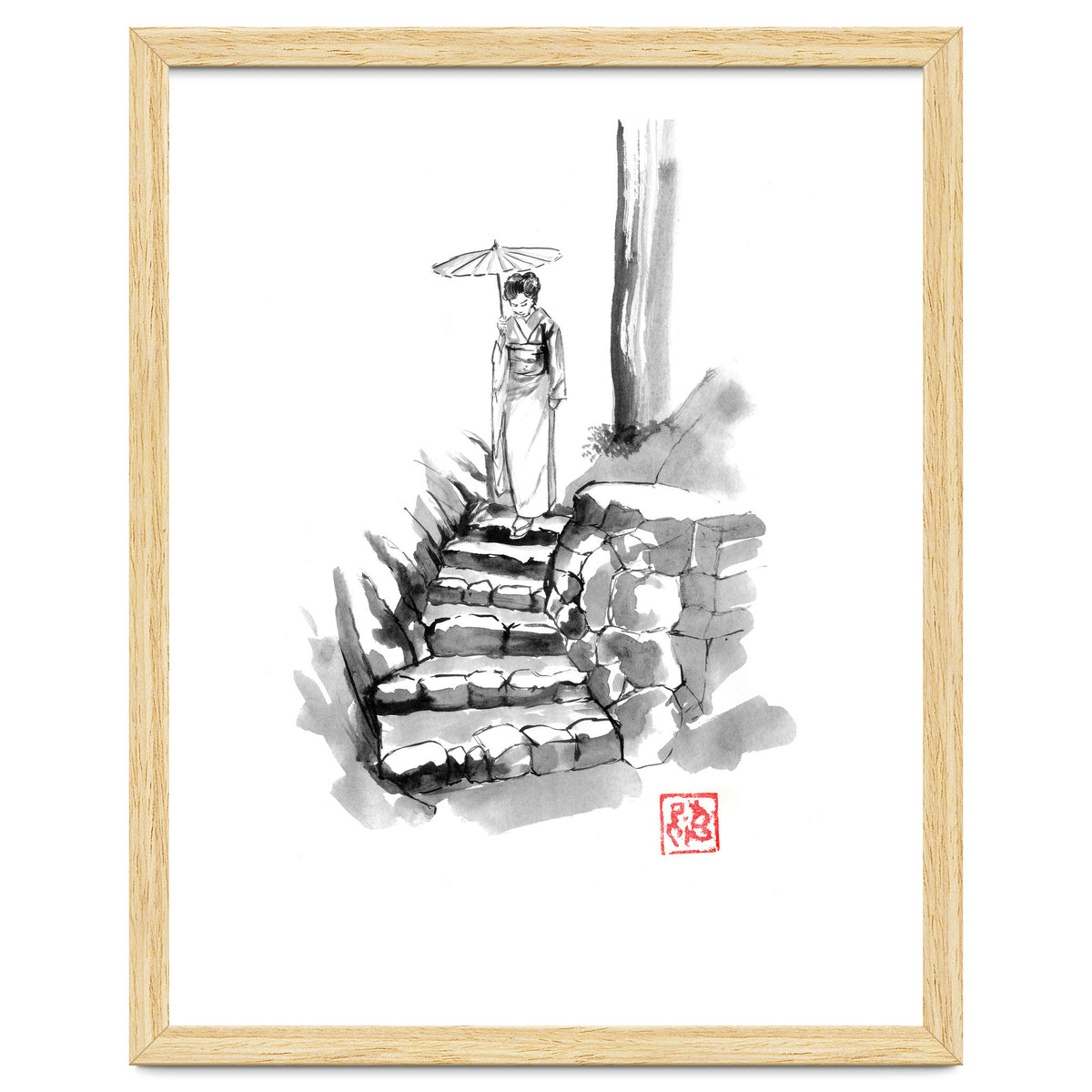 woman Descending Stairs