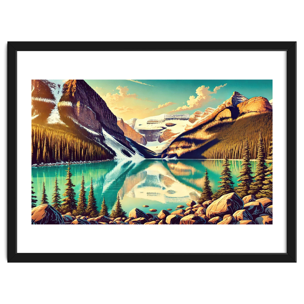Vintage Lake Louise Banff Poster, Canada