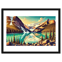 Vintage Lake Louise Banff Poster, Canada