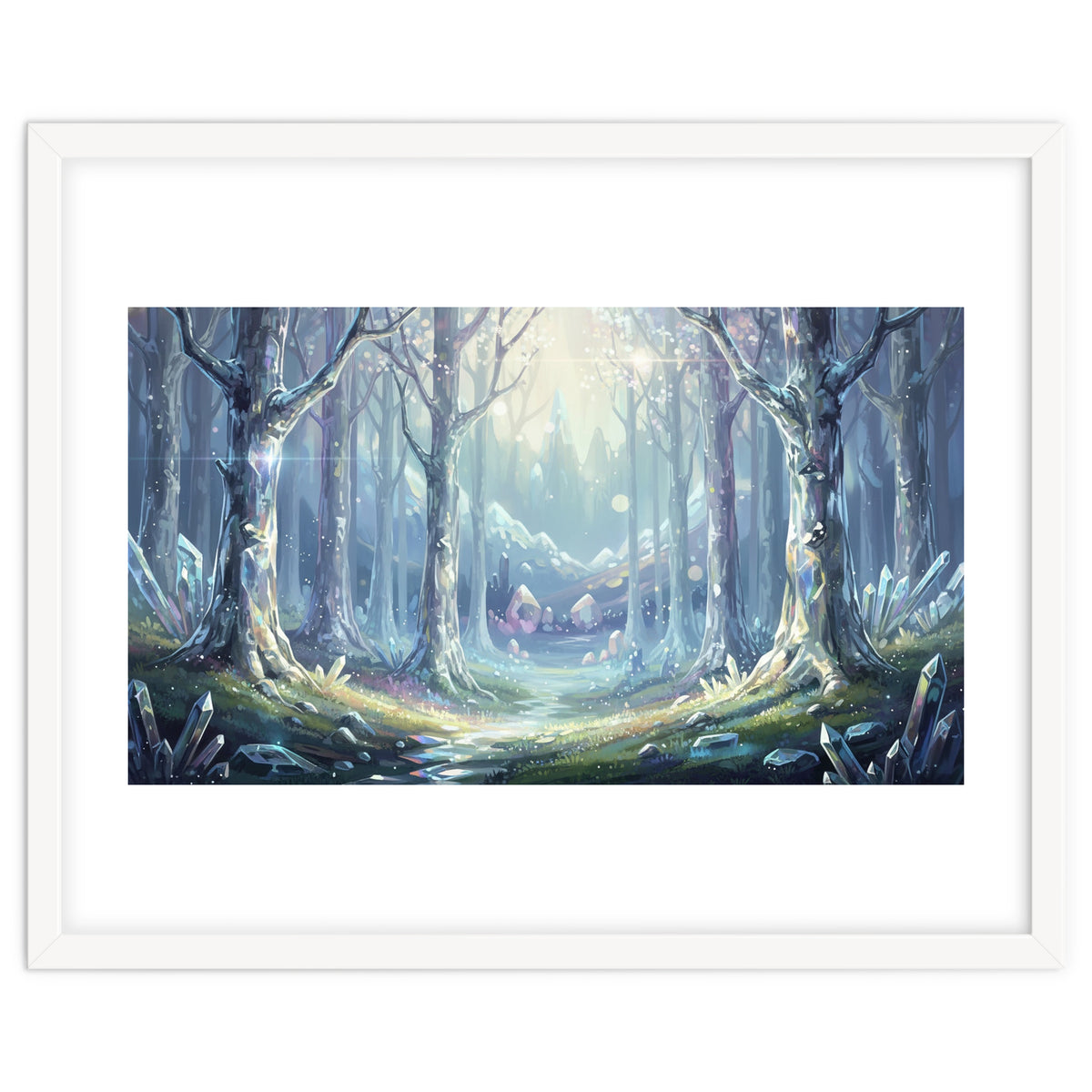 Crystal Forest: Ethereal Fantasy Landscape