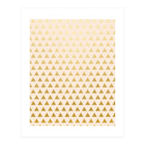 Blush + Gold Triangles #society6 #decor #buyart (Print Only) thumbnail