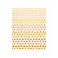 Blush + Gold Triangles #society6 #decor #buyart (Print Only)