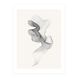 Abstract Black And White Swirling Lines Flowing Form (Print Only) thumbnail