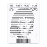 Receipt Art Michael Jackson (Print Only)