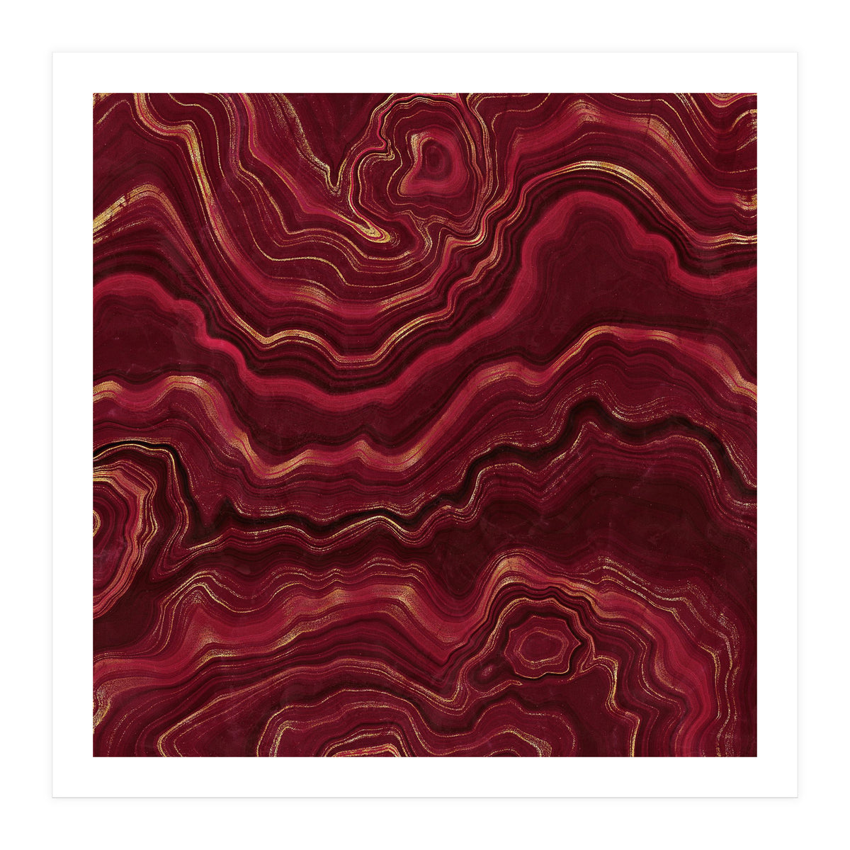 Red Agate Texture 08  (Print Only)