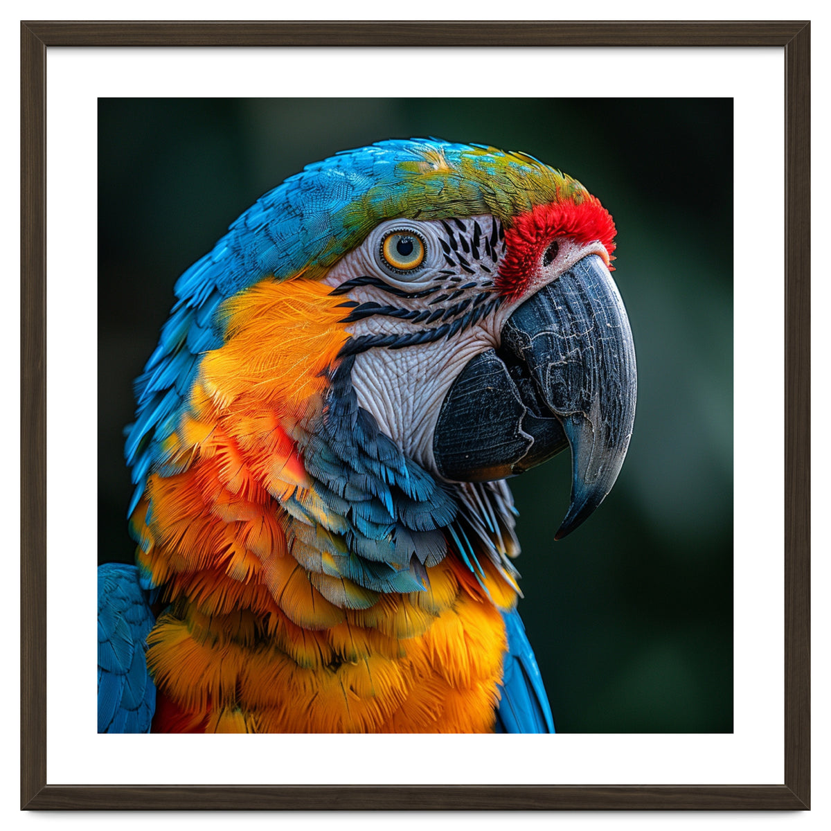 Close Up Of A Colorful Macaw Parrot