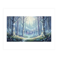Crystal Forest: Ethereal Fantasy Landscape (Print Only)