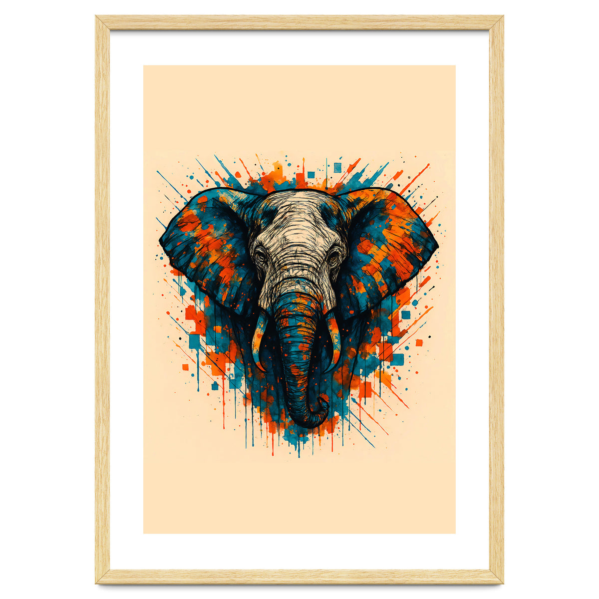 Elephant Animal Watercolor