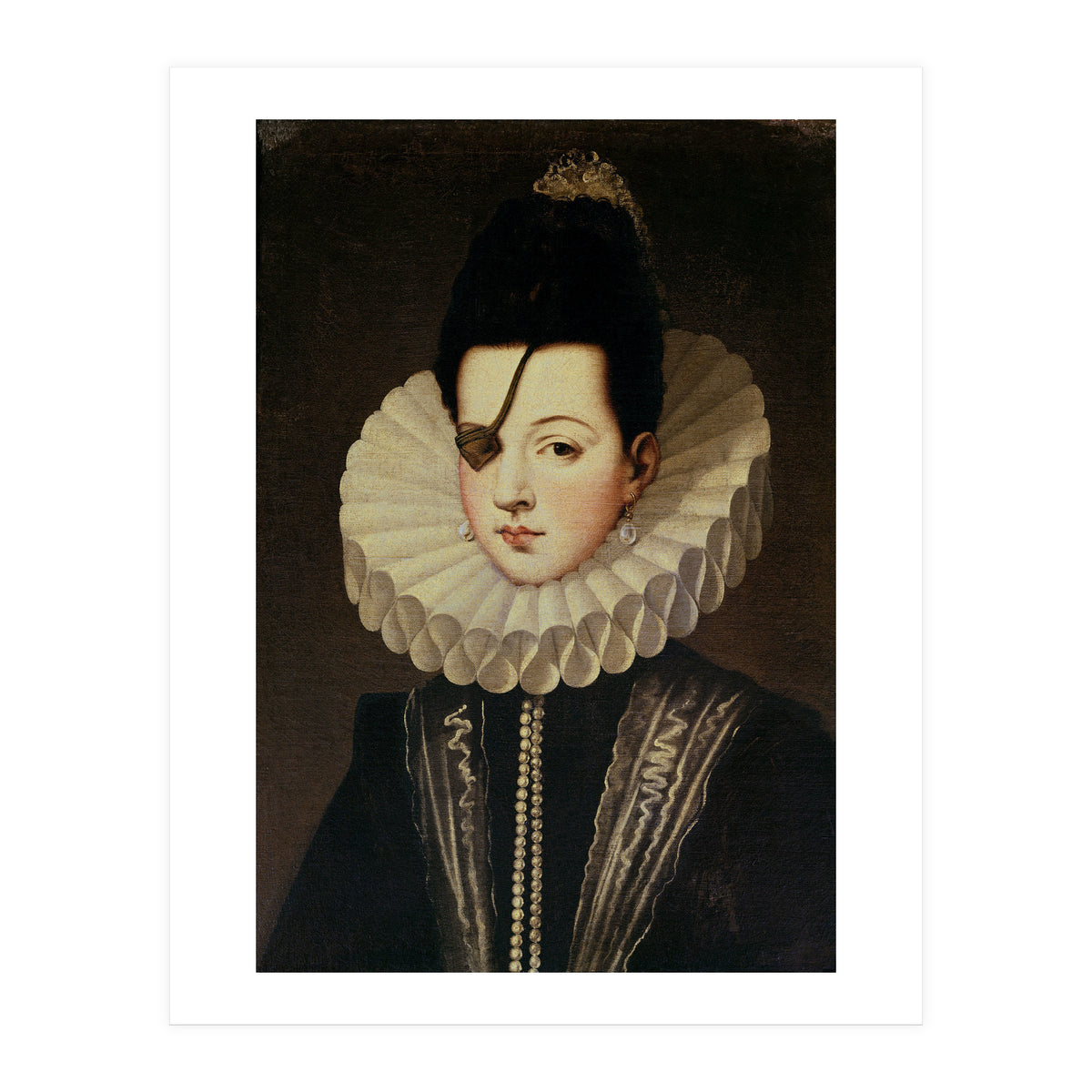 'Ana de Mendoza, Princess of Eboli', 16th century. ALONSO SANCHEZ COELLO. PASTRANA DUQUESA DE. (Print Only)