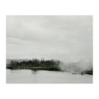 A boy on the boat in the geothermal lake - Iceland  (Print Only)
