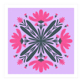 Magenta mandala flowers (Print Only) thumbnail