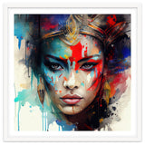 Crowned Mask Asian Warrior Portrait thumbnail