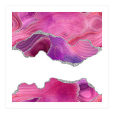 Magenta & Silver Agate Texture 07  (Print Only) thumbnail
