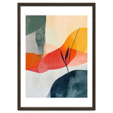 Minimalist Botanical Abstract Art with Organic Overlapping Shapes thumbnail