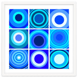 Circles & Rectangles Alt Blue 3 X 3: 4 thumbnail