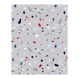 Modern Gray Blue Rounded Terrazzo (Print Only) thumbnail