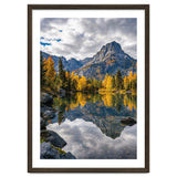 Golden Autumn Reflection: Majestic Mountain Wilderness Landscape thumbnail