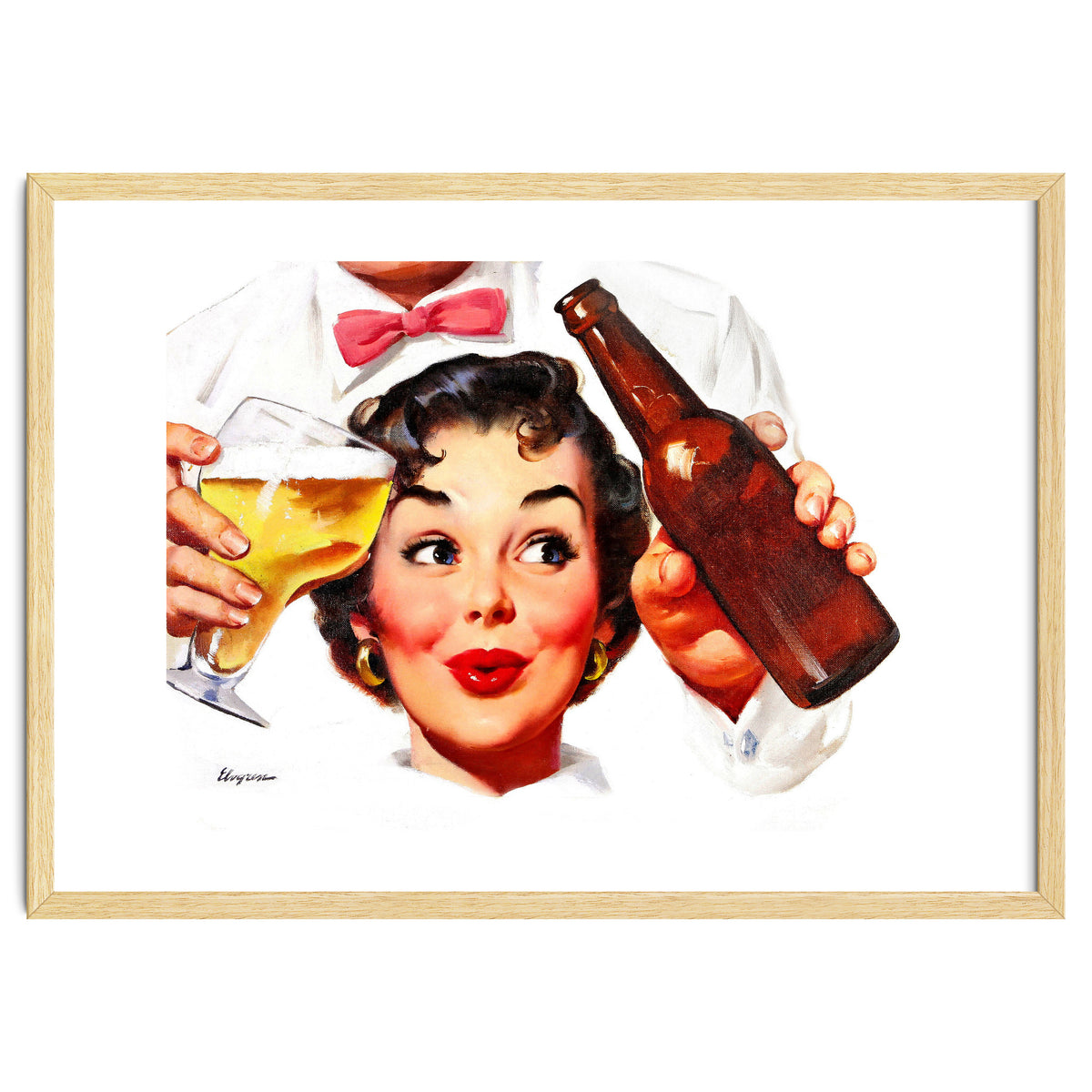 Pinup Beer Lover