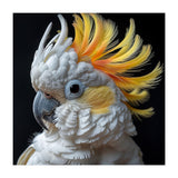White Cockatoo With Yellow Crest Portrait (Print Only) thumbnail