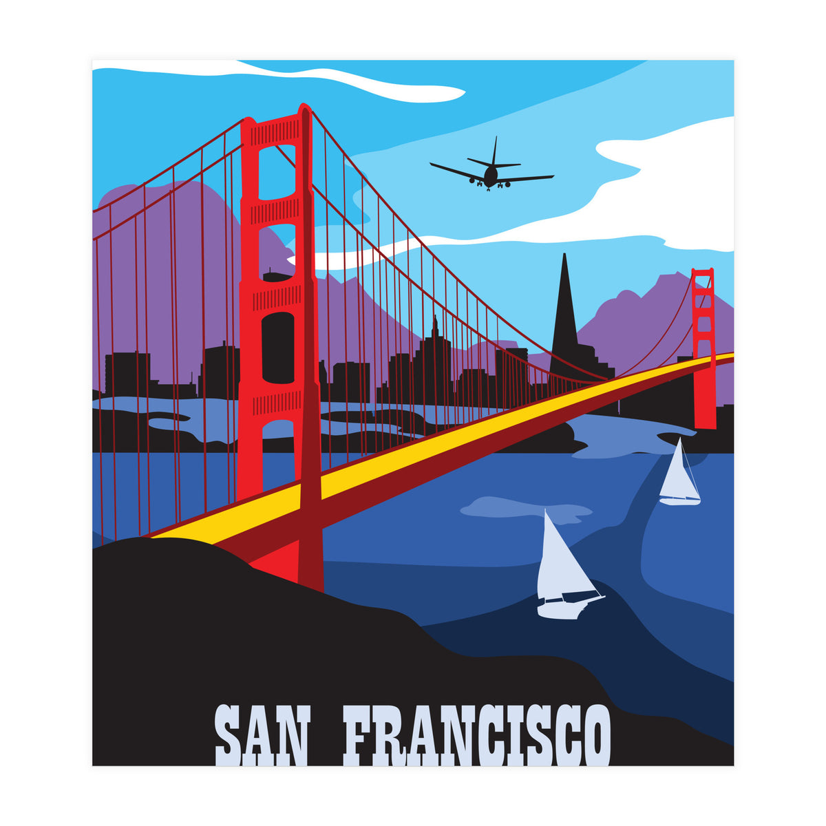 San Francisco, Golden Gate Bridge (Print Only)