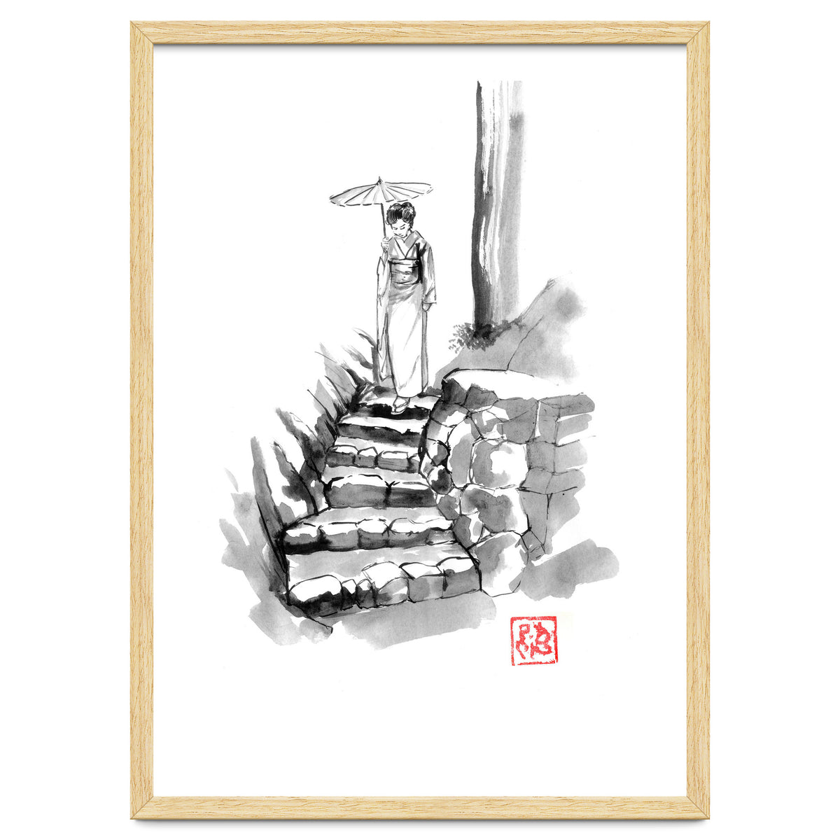 woman Descending Stairs