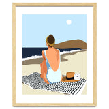 No Posting, No Liking, Just Living, Solitude Solo Woman Travel, Boss Lady Beach Ocean Sea, Summer Tan Bohemian thumbnail
