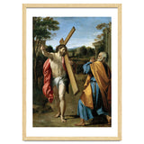 Annibale Carracci / 'Domine, quo vadis?', c. 1602, Oil on panel, 77.4 x 56.3cm. AGOSTINO CARRACCI. thumbnail