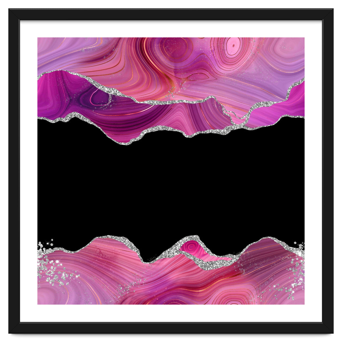 Magenta & Silver Agate Texture 03
