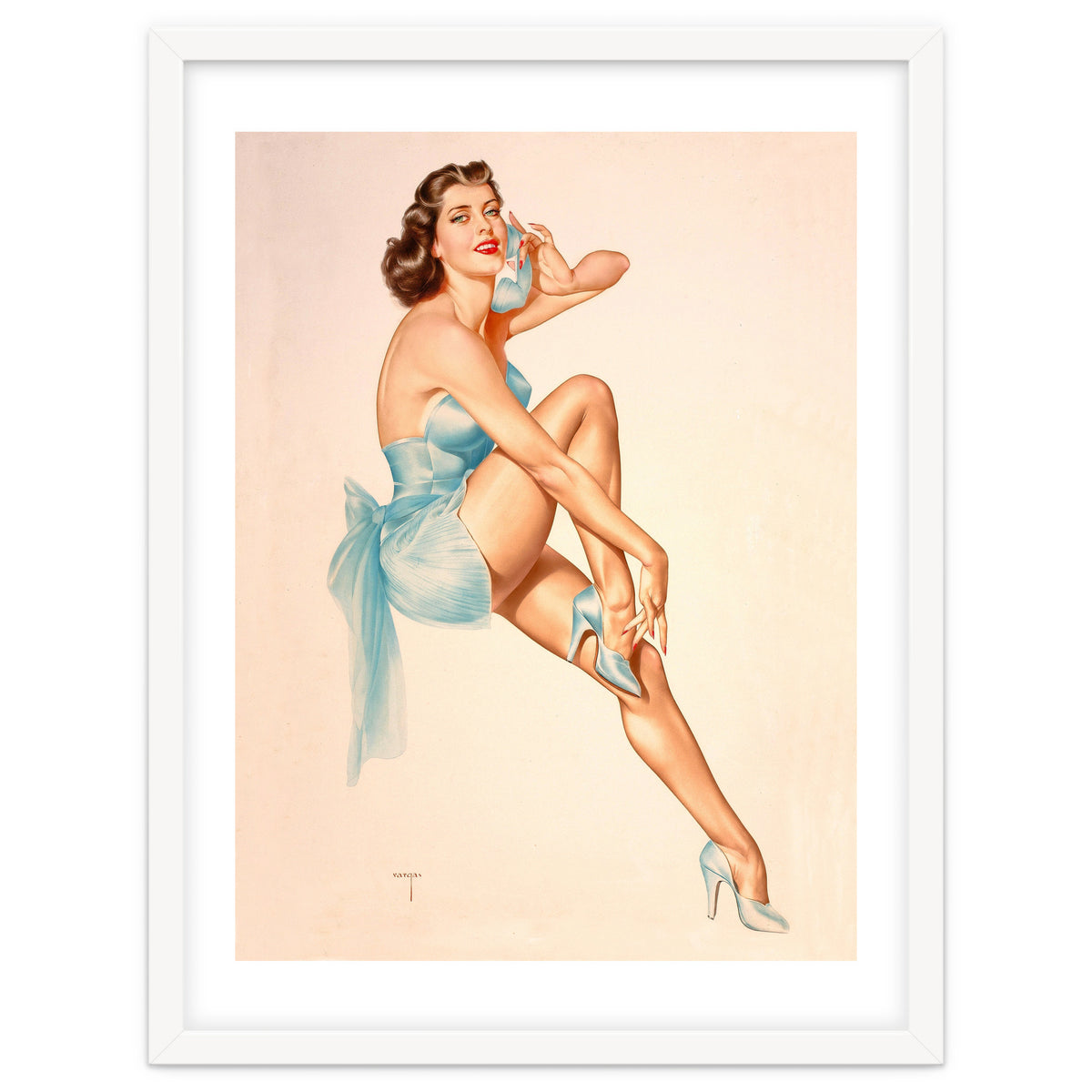 Beautiful Pinup Woman Posing In Ballerina Costume