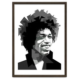 Jimi Hendrix Rock And Blues Music Black White thumbnail
