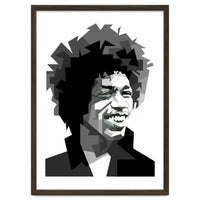 Jimi Hendrix Rock And Blues Music Black White