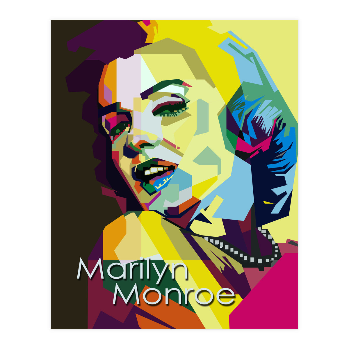 Marilyn Monroe Beauty Actress Pop Art Wpap (Print Only)