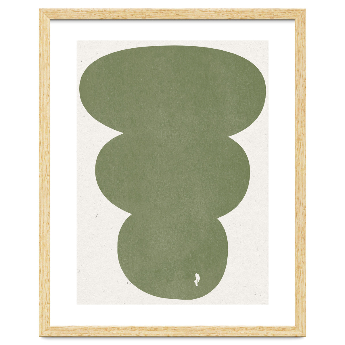 GREEN WATERCOLOR SHAPES NO.4