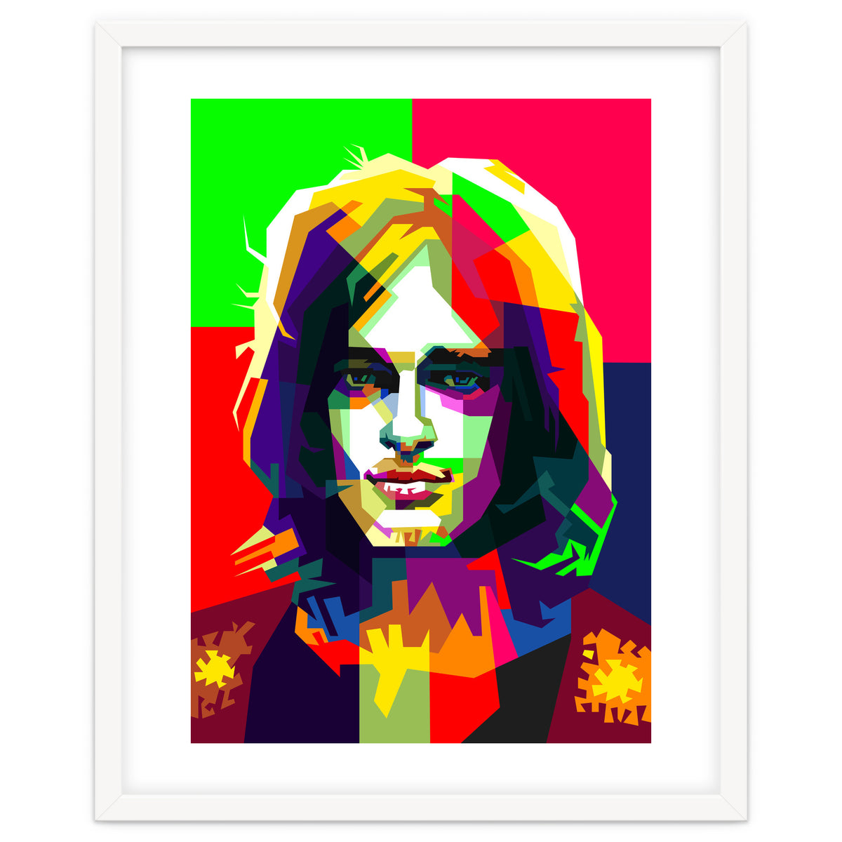 David Gilmour Pink Floyd Classic Rock Art WPAP