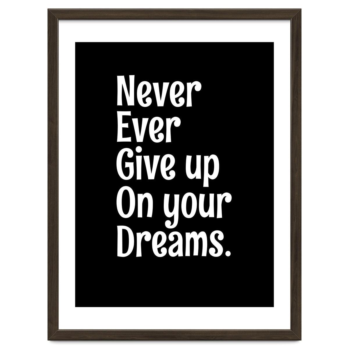 Never Ever Give On Your Dreams