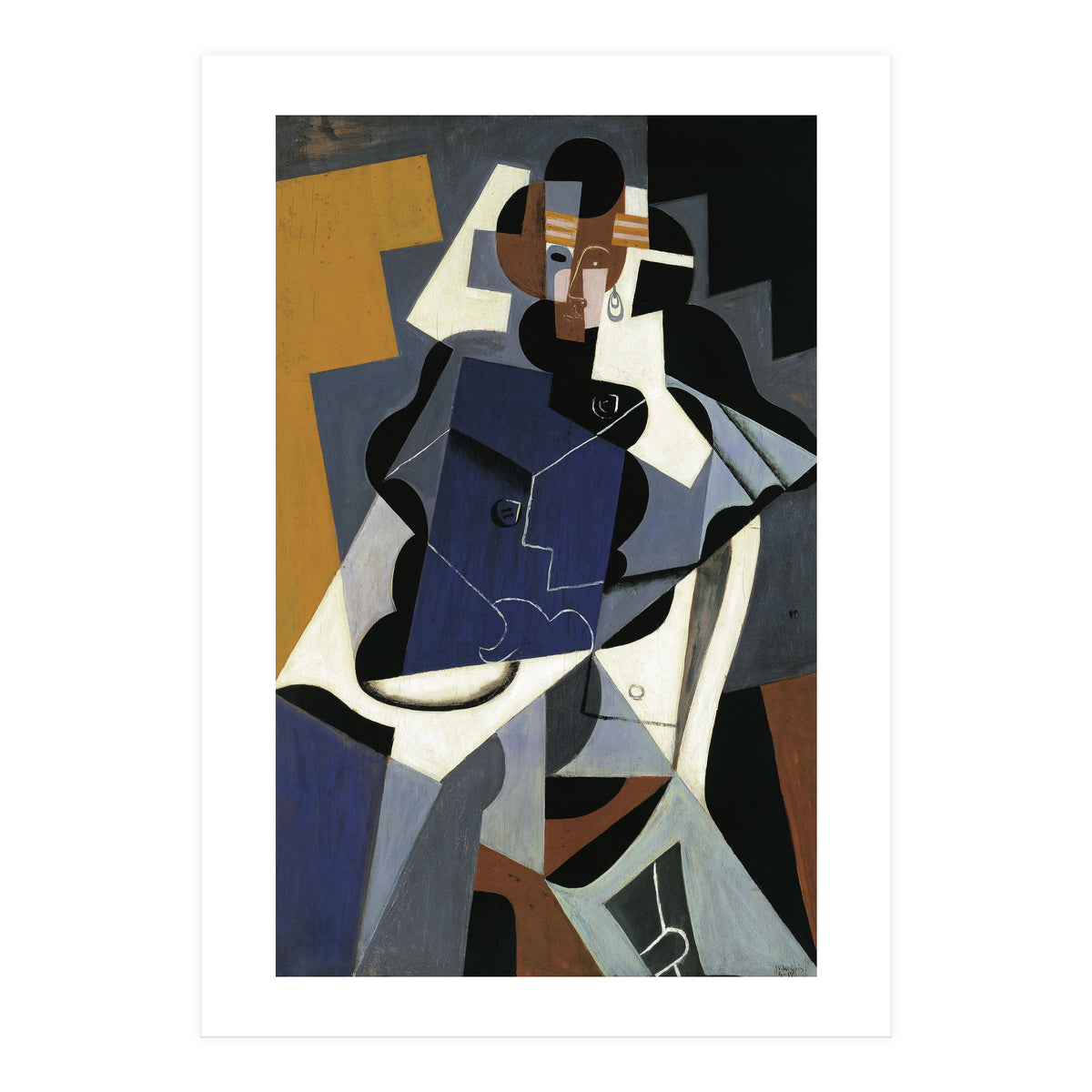 Juan Gris (Madrid, 1887-Boulogne-sur-Seine, 1927). Seated Woman (1917). Oil on panel. 116 x 73 cm. (Print Only)